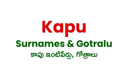 Kapu Surnames and Gotras